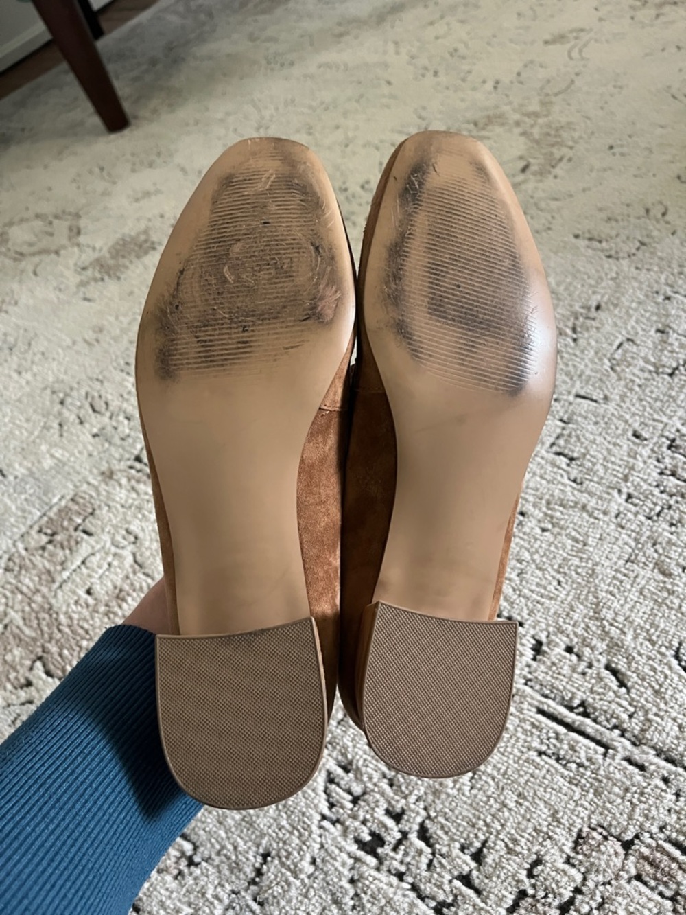 Steve Madden Tan Suede Horsebit Loafers - Picture 3 of 4